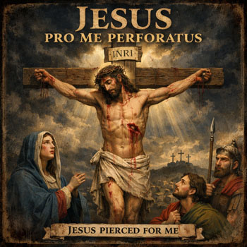Jesus Pro Me Perforatus